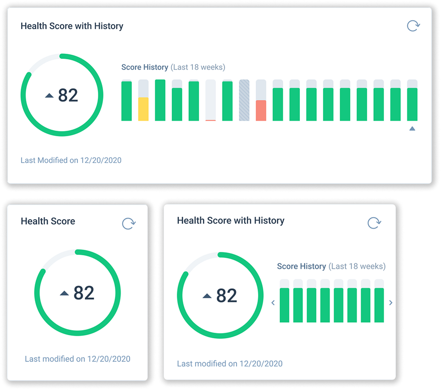 Health Score widgets