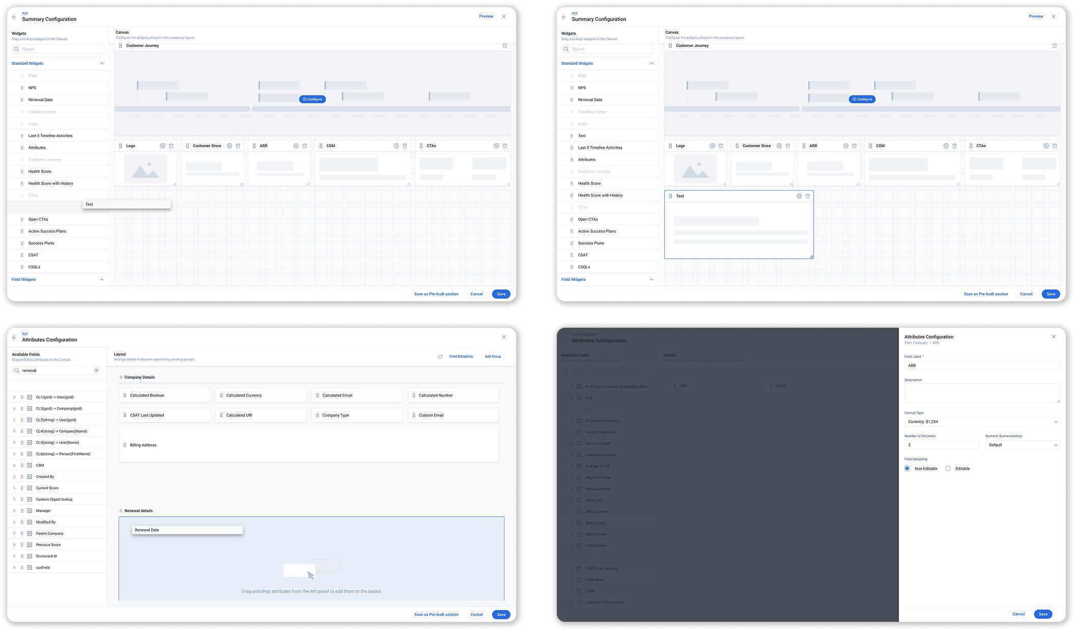 Wizard — Attributes Config