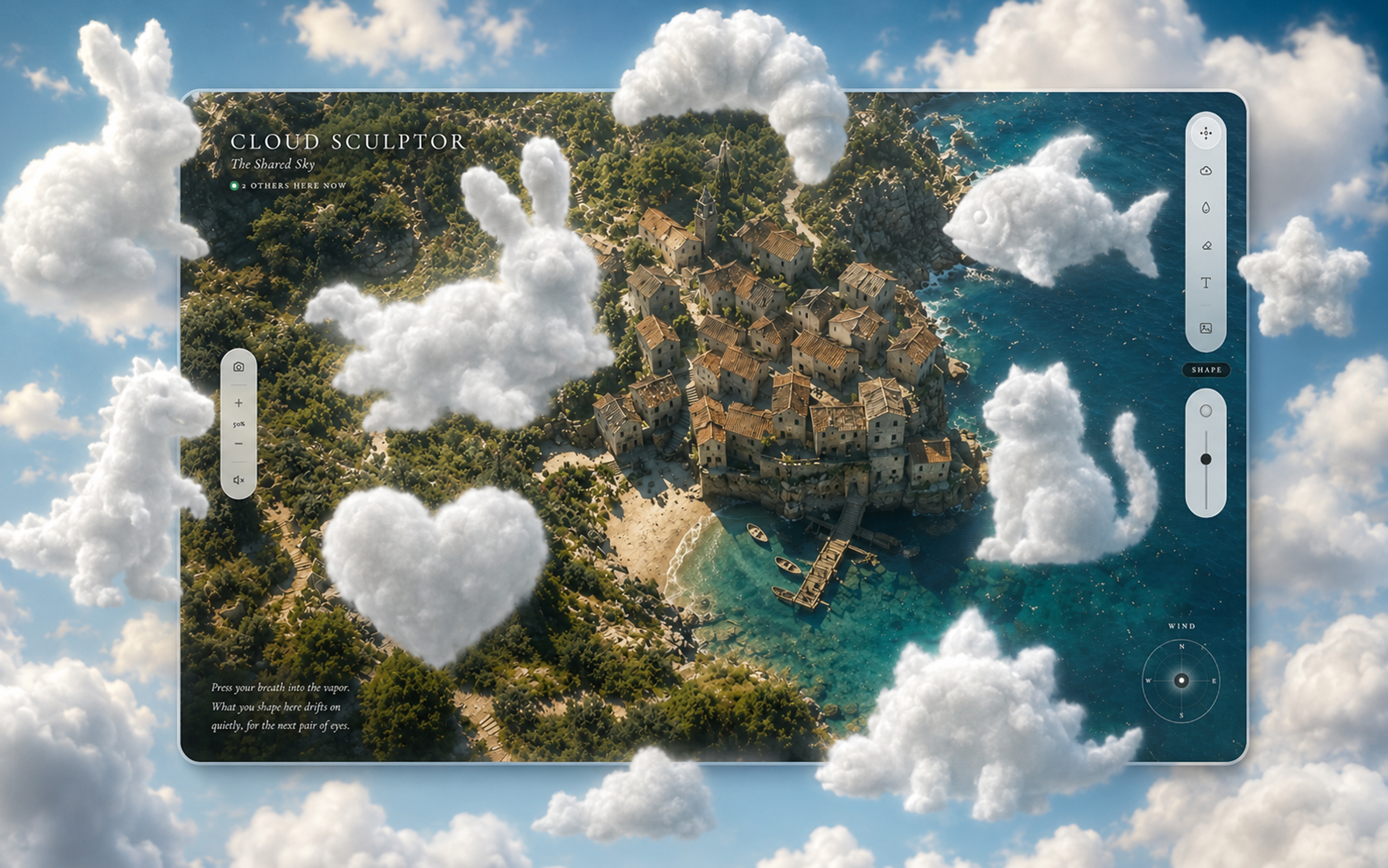 Kumomi World — Cloud Sculptor, a shared sky you shape together