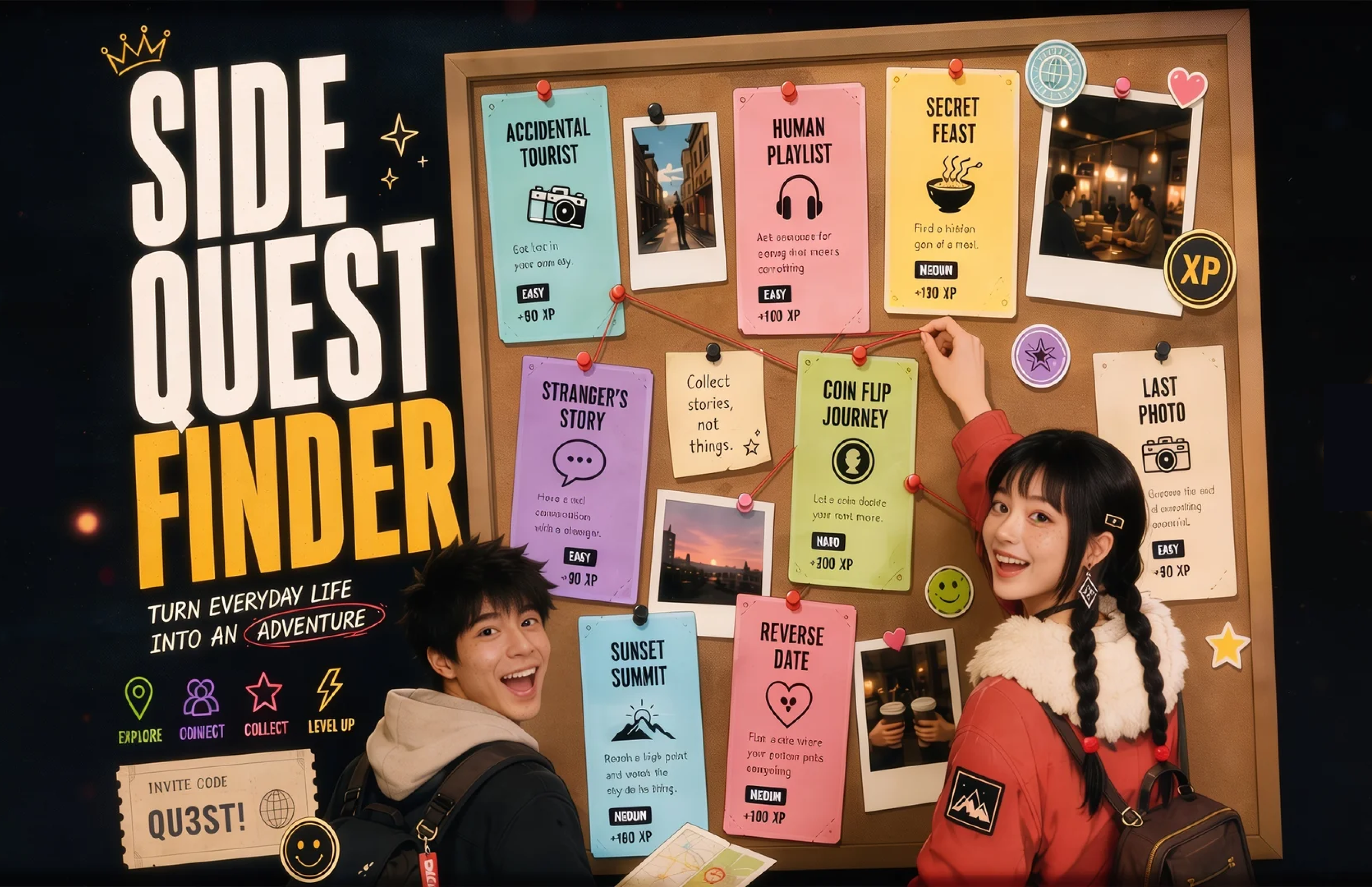 Side Quest Finder — turn everyday life into an adventure